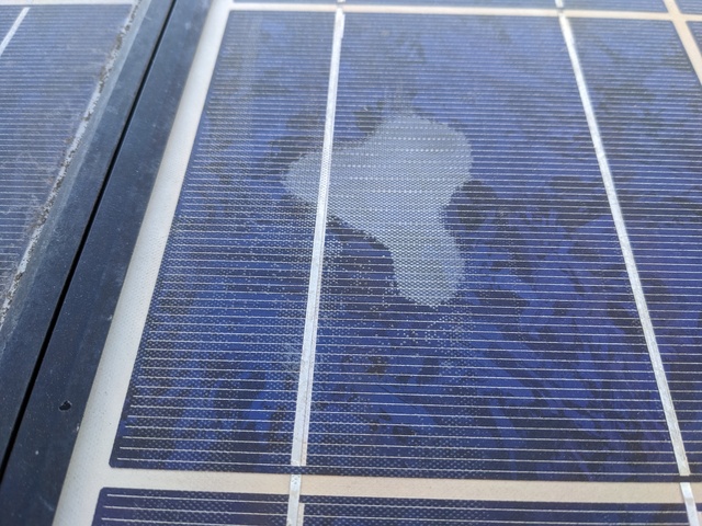 possibly damaged panel, early April 2023